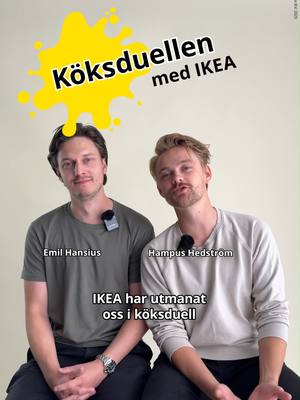 Emil tar emot era gratulationer i kommentarerna 🙂‍↕️ #IKEA #IKEASverige #merstökivårakök #duell #fördig #kitckentok @emil_hansius @hampushedstrom