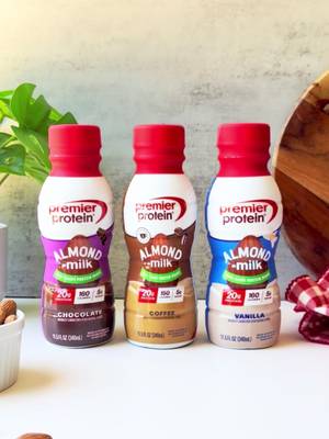 Tried the whipped coffee trend? Now try it the non-dairy way! Made these creamy, dreamy iced coffees using Premier Protein Almond Milk Non-Dairy Protein Shakes in Vanilla and Chocolate , each packed with 20g of plant-based protein and none of the dairy drama.