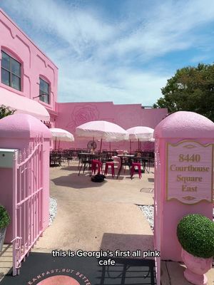 georgia’s first all pink breakfast cafe open daily at 8AM! High Noon Brunchery in Douglasville #douglasville #atlantaeats #atlbrunch #exploregeorgia #georgia 