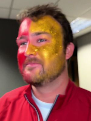 When your Bama coworker loses his FSU bet…. inspired by the Garnet and Gold glitter men #gonoles #floridastate #alabamafootball #CollegeFootball 