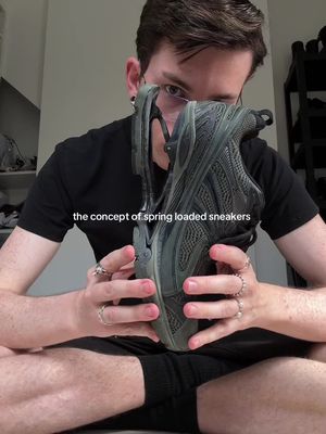 the concept of spring loaded sneakers 