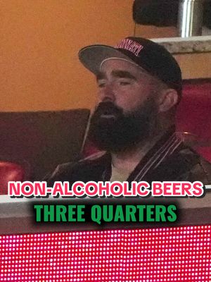 Jason Kelce thought he was getting after it until Taylor Swift broke the news that he and Travis had been drinking non-alcoholic beers for the first 3 quarters of the Cincinnati / Nebraska game 💀 😂 #BWTB #jasonkelce #traviskelce #taylorswift 