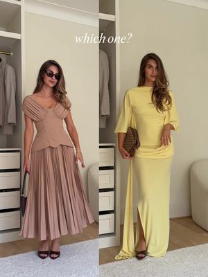Helppp! The nude/pink has thrown a spanner in the works 😅 #weddingguestdress #weddingguest #septemberwedding #zara #asos
