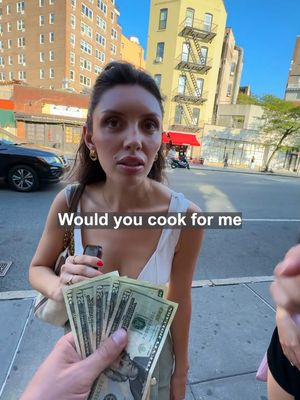 Paying strangers to cook for me #cookingchallenge #cookforme #cooking #newyork 