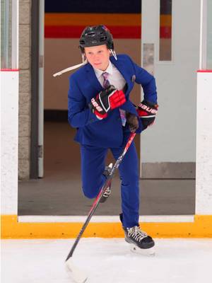 He Wore His Suit On The Ice😂 #hockey #hockeytiktoks #hockeyboys #fyp #hockeytok 