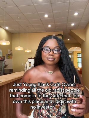 Being a young black Cafè owner is no easy task. Not only do I get questioned all the time, but I get a lot of back handed compliments. From the “oh wow you own this place” like how could I ever or “wow how did you do it” aka how did someone like you get the money to build this place 🥹 and before it made me super sad like why do they have to be so cruel but now it seems to be a bit empowering. Yes I’m well spoken, educated, black,  young woman just trying her best in this world to build something for herself and her family 🤎 and I love building community and making people happy!!! God is good! #blackownedbusiness #cafe #coffeetiktok #williamsburg #blackwomen 