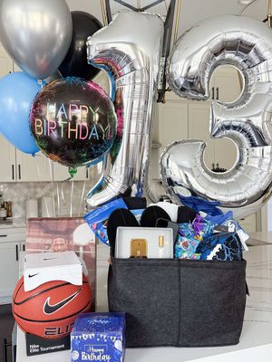 POV: Your 13-year-old has a girlfriend, you’re unwell, and somehow you built the ultimate birthday teen gift basket anyway. Snacks, Nike gear, cologne… crash out included. #TeenBirthday #BirthdayBasket #POV #TeenBoyLife #GiftUnboxing     