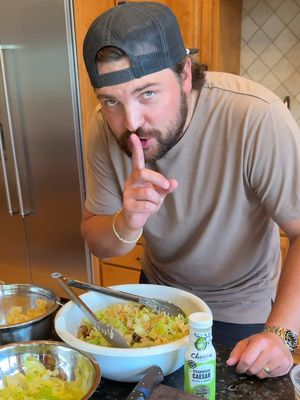 Chicken Caesar Pasta Salad with @Chosen Foods Steakhouse Caesar Dressing is next level #ChosenPartner #food #dinner #DinnerIdeas #Recipe  