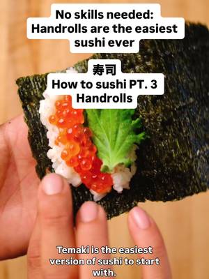 Ever wondered what the easiest sushi to make at home is? Handrolls (temaki) are simple, customizable, and don’t require any special tools. Just sushi rice, nori, and your favorite fillings — from salmon and tuna to veggies and roe. In this video, I’ll show you how to roll your own sushi handrolls at home so you can skip the restaurant and still enjoy fresh sushi. Save this if you’ve been searching “how to make sushi at home” or “easy sushi recipes”! #fyp #sushi #japanesecooking 
