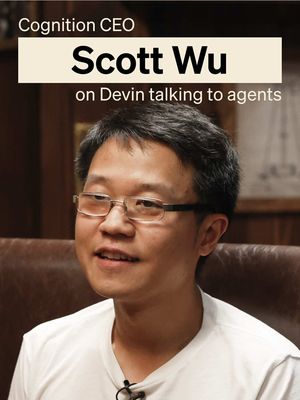 Cognition CEO Scott Wu: “At some point Devin said: ‘this isn’t working, I need to speak to a human right now.’” Subscribe to Cheeky Pint on YouTube, Spotify, Apple Podcasts, and Substack.