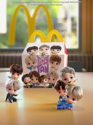 omg they’re here 😍TinyTAN Happy Meal out now.