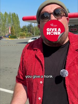 Pick up your free Give-A-Honk sticker at your local Petro Canada and wear it with care. @petrocanada @Petro-Canada CareMakers #giveahonk 
