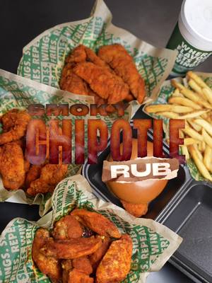 the hottest new flavor on the menu🥵 Smoky Chipotle Rub is here & available now at a Wingstop near you🔥 