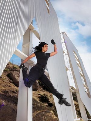 Today I found out you can legally rent The Hollywood Sign…  • Check out my full shoot and cover story for @redbulletin at the link in my bio! • Talent: Michelle Khare (IG @michellekhare, YouTube @michellekhare) Words: Sheila Yasmin Marikar (IG @sheilaym) Photos: Jim Krantz (@jimkrantzphoto) @RedBulletin, @RedBullUSA