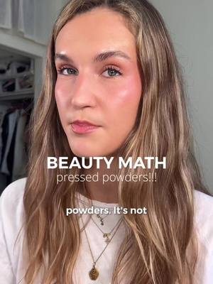 BEAUTY MATH: PRESSED POWDERS!! 🥳(details below) if you're new here - welcome!! my name is rachel, i worked in finance for the last two years and reviewing beauty products from an analytical or "finance-y" lens is kinda my thing! 👩🏼‍💻 i created beauty math about a year ago to take my videos one step further and REALLY dive into this analysis as a refresher, here's how "beauty math" works: - each episode focuses on a new product "category" (i.e., concealers, skin tints, cream blush, etc.) - we'll focus on typical packaging size, product amount, good / bad things to look for and most importantly VALUE of each category - by the end of the series you'll be able to quickly assess any product as you're shopping so you know when something is good value... or not🫣 each episode, i drop the PDF for the category so you can go look at how any product stacks up against the rest! so follow along, stay tuned for the next episode and vote for what category we should discuss next !!  see you next time💌 #bestvaluemakeup #bestvaluemakeupproducts #beautymath #beautymathbyrachel #beautymathclass 