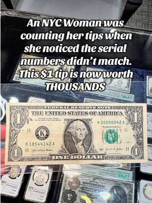 This $1 tip was almost spent until this one mistake was spotted making it worth thousands! #nyc #foryou #dollar #tip #rarefind 