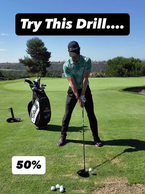 What's % Speed Do You Swing Your Driver? Here's a great drill to find what's best for you. #golf #golftips