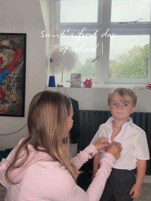 Santi’s first day at big school 🥹🥹  Can’t quite believe it. Mumma’s how are you feeling that the kids are back to school this week?