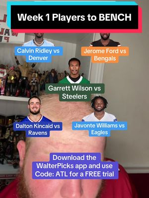 Leave them on the bench! #falconswalterpicks #fantasyfootballadvice #fantasyfootballtips #fantasyfootball2025 #nflweek1 