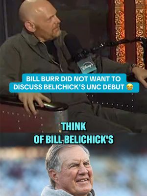 Bill Burr weighs in on Bill Belichick’s UNC debut loss, comparing to to Joe Namath’s late-career Rams days 🤣 #nfl #cfb #CollegeFootball #billburr 