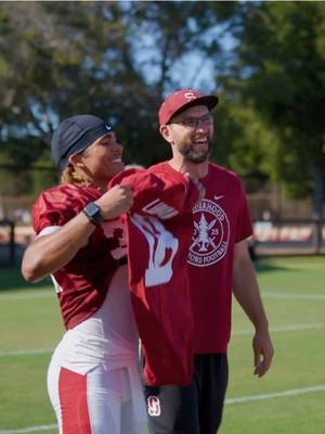 From walk-on to scholarship athlete 👏 #CollegeFootball #scholarship #stanford #ncaa 