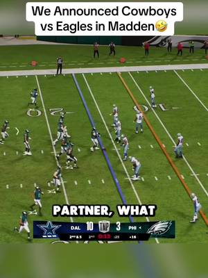 We announced Cowboys vs Eagles in Madden 26🤣 #madden26 #madden #announcing #gaming #thegoosetv 