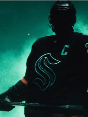 Emerged from the darkness. Illuminated by bioluminescence. The #SeaKraken’s third jersey awakes from the abyss. #TheAbyssAwakens #ThirdJersey #NHL #bioluminescence 