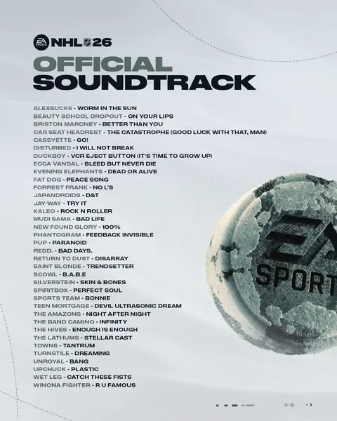 Your Official #NHL26 Soundtrack