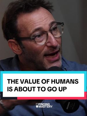 value of human is going up because the value of machine is low says Simon Sinek.  Assembly line products are perfect and not special. Your Pottery Barn mug is flawless in every way, but a Japanese ceramic mug made by hand—with imperfect sides and wonky glaze—is more beautiful. It’s more beautiful because it’s human. Because it’s imperfect. We’re starting to crave imperfect, handmade, hand-drawn, hand-conceived, handwritten. We want effort because effort has value. In a world of algorithmic perfection, human flaws become features.  Our inconsistencies, our struggles, our unique perspectives—these aren’t bugs to fix. They’re what make us irreplaceable. #humans #findingmastery #mastery #mindset #fyp 