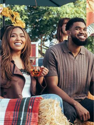 Fall is a lifestyle, amirite? 🍂 Catch the latest episode of #TeammatesofTarget featuring power couple @Karl-Anthony Towns @HEIR JORDYN at link in bio 🥰 #Falliday @The Holderness Family @Dude Dad @You Betcha 