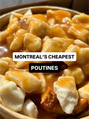Montreal's Cheapest Poutine!  Two iconic poutine spots in Montreal with two very different prices. Check out how one of Montreal's cheapest poutines holds up against a local fave. 💥🥊 Which one are you ordering?