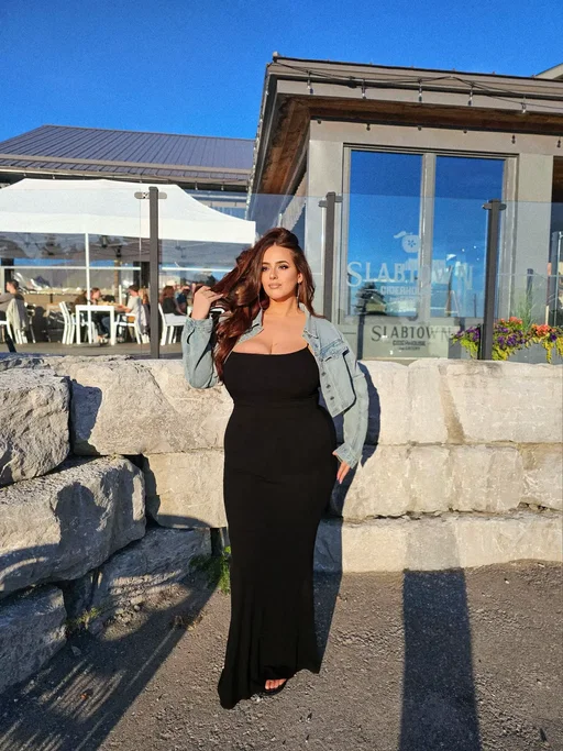 Fit from @FashionNovaCURVE  #fyp #maxidress #denimjacket 