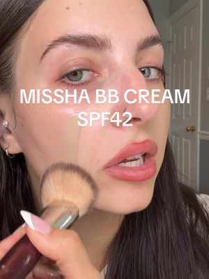 the bb cream that looks like a filter in real life!  ☀️ SPF 42 ✨ blurs appearance of pores and skin texture Love how this looks and wears. Highly highly recommend  #missha #misshabbcream #bbcream #foundation #koreanbeauty 