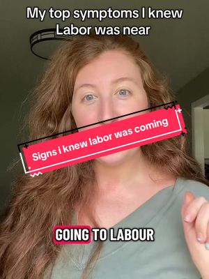 What were your signs labor was coming? Anything surprise you? #creatorsearchinsights #goingintolabor #laborsigns #laboranddelivery #laborsymptoms 