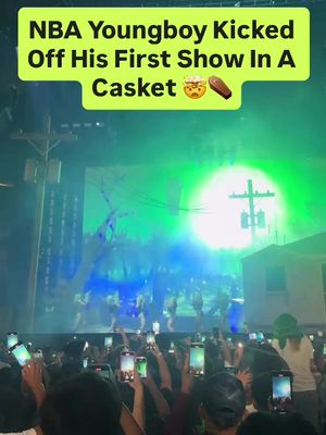 NBA Youngboy's MASA Tour opener was wild—he rose from a casket and the crowd went crazy 🔥 What do y’all think of his entrance⁉️ 🎥: (TikTok / jeffwade3_)