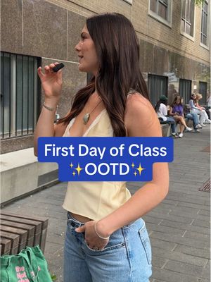 First day of school fit check✨ #OOTD #tmu #fitcheck #university #student 