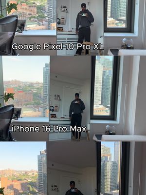 Ultimate flagship camera test, which do you think looks better between the Pixel 10 Pro XL, iPhone 16 Pro Max and S25 Ultra? 🤔 #apple #iphone #iphonecamera #googlepixel #camera 