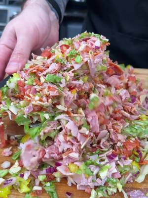 Chopped Italian Sub #FYP #foryou #mrmakeithappen #recipes 