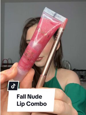 The Perfect Nude for Fall 🖤  Both product from @Lancôme  - Lip Liner in N.33 IDÔLE NUDE - Juicy Tubes in MAGIC SPELL Perfect transitions Makeup from Summer to Fall.. Smells like candy too! Have you tried them?  #lipcombo #lipcombotutorial #fallmakeup #easymakeup #lancome   