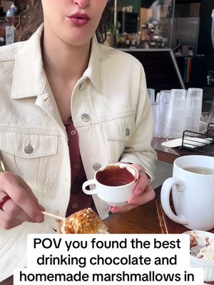 This honey cinnamon marshmallow changed everything #fyp #eating #fypシ゚viral #fypシ #cafe 