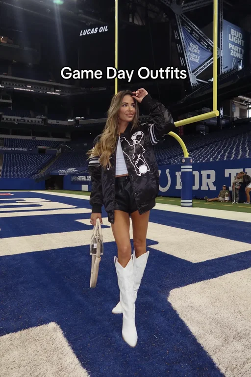 Dropping some game day outfit inspiration & I need your help !! which do I  wear to the season opener??? #gamedayoutfit #nfl #gamedayinspo #indianapoliscolts 