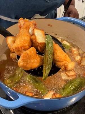 Boil and Fired Chicken     This is an easy No for me! 😂 Too Much Work! It came up on my for you page so I wanted to try it out. #friedchicken #EasyRecipe #homemade #foodtiktok 