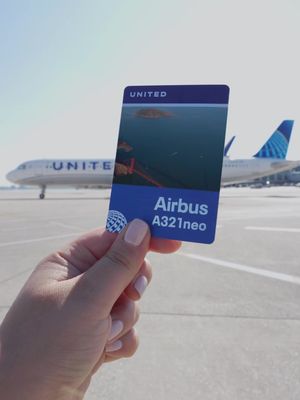 gotta catch 'em all ✈️ ask your pilot for a trading card on your next flight #TradingCards #Aviation #UnitedAirlines #Travel #fyp 