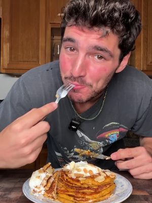 #ad Contrary to popular belief, you do not need to sacrifice your favorite foods to eat healthy. These Greek yogurt, sweet potato pancakes really do feel like a cheat code. They have protein, probiotics and calcium and don't contain refined flour or added sugars. They come together in one blender for easy clean up and, most importantly, are absolutely delicious. You can even keep this batter in the fridge for the week and have it ready for the mornings.  Give them a try and let me know what you think! I love you ❤️ @undeniably.dairy #undeniablydairy