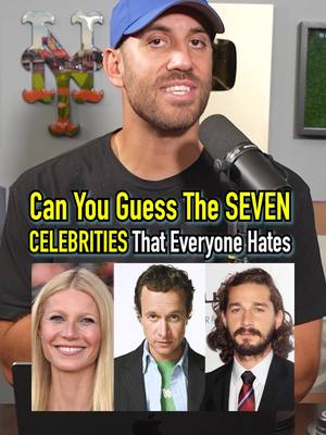 GUESS the 7 most HATED CELEBRITIES in the world! #fyp #celebrity #famous #guessinggame #funny 