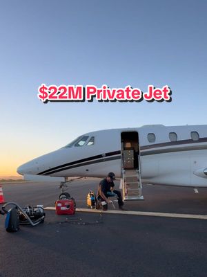 Here’s what it takes to clean a private jet coming back from burning man. As aircraft Detailers, we did a full interior detail on this private jet. #aircraftdetailing #detailing  
