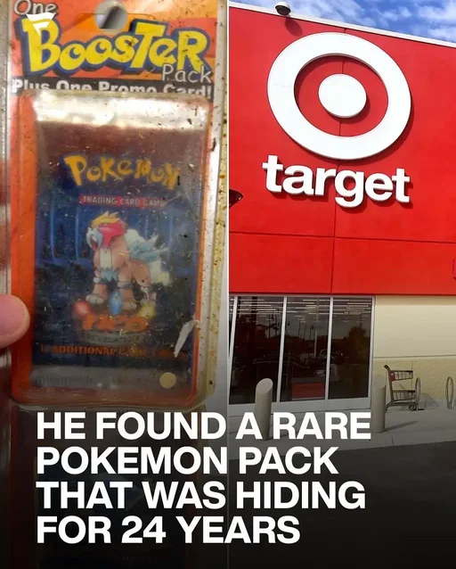 A collector walking through Target spotted something unbelievable under a shelf, a sealed Pokémon Neo Revelation pack from 2001. He opened it and found a Flying Pikachu, a promo card that was included in retail packs at the time. Neo Revelation was the 11th Pokémon TCG set with only 64 cards, remembered for introducing the legendary beasts Entei, Suicune, and Raikou along with the first Shining cards like Magikarp and Gyarados. What started as a pack hidden in a store for more than twenty years turned into one of the most memorable finds of his collecting life.