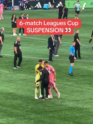 The Leagues Cup Commission announced a 6-game suspension for Luis Suarez to be served in next season's competition for his post-match incident in which he spit on a member of the Seattle Sounders coaching staff. #MLS #fyp #intermiami #messi #luissuarez 