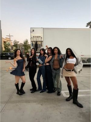 Behind the scenes.  Where @KATSEYE brings everyone to the yard. In low rises and bold fits.  #BetterinDenim