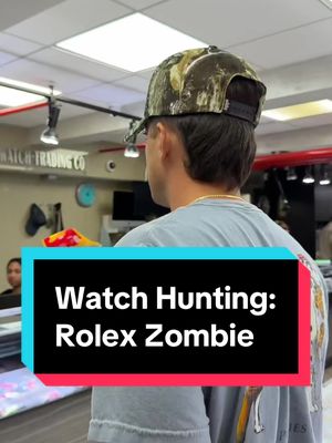 Customer comes into the Vookum store and trades in his Rolex Daytona with a black dial. I then have to go hunt for the watch he wants: a Rolex Zombie GMT #rolex #watches #luxury #business #fyp 